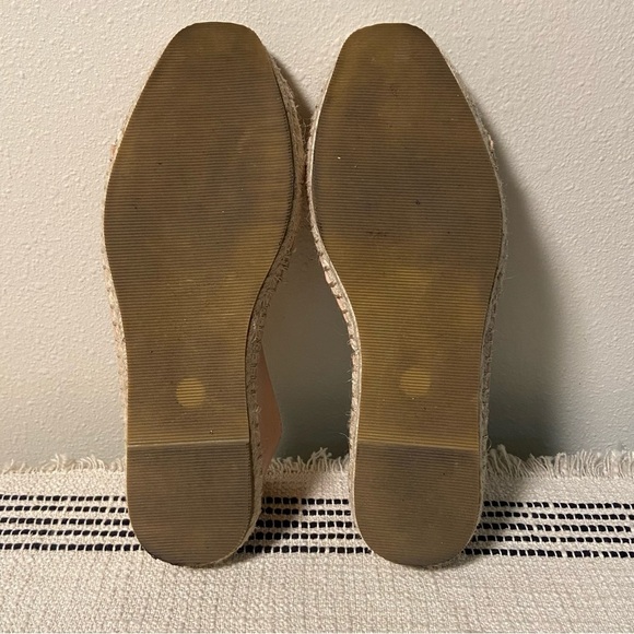 ASOS DESIGN / Pink & Rose Gold Joy Toe-Cap Espadrilles Size 10 - Picture 8 of 9
